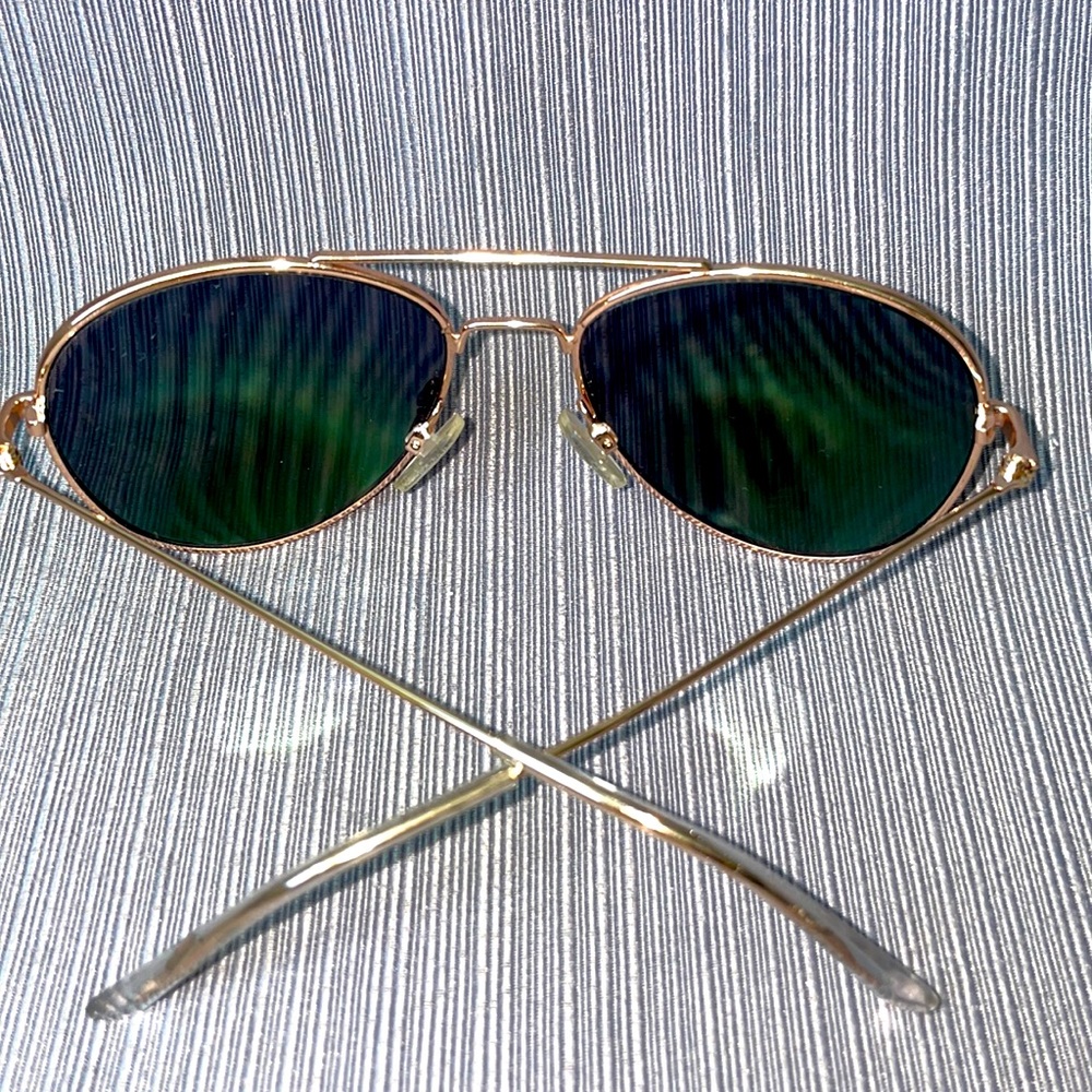 Old Navy Mirror Aviator Rosegold Frame Sunglasses - Picture 2 of 7
